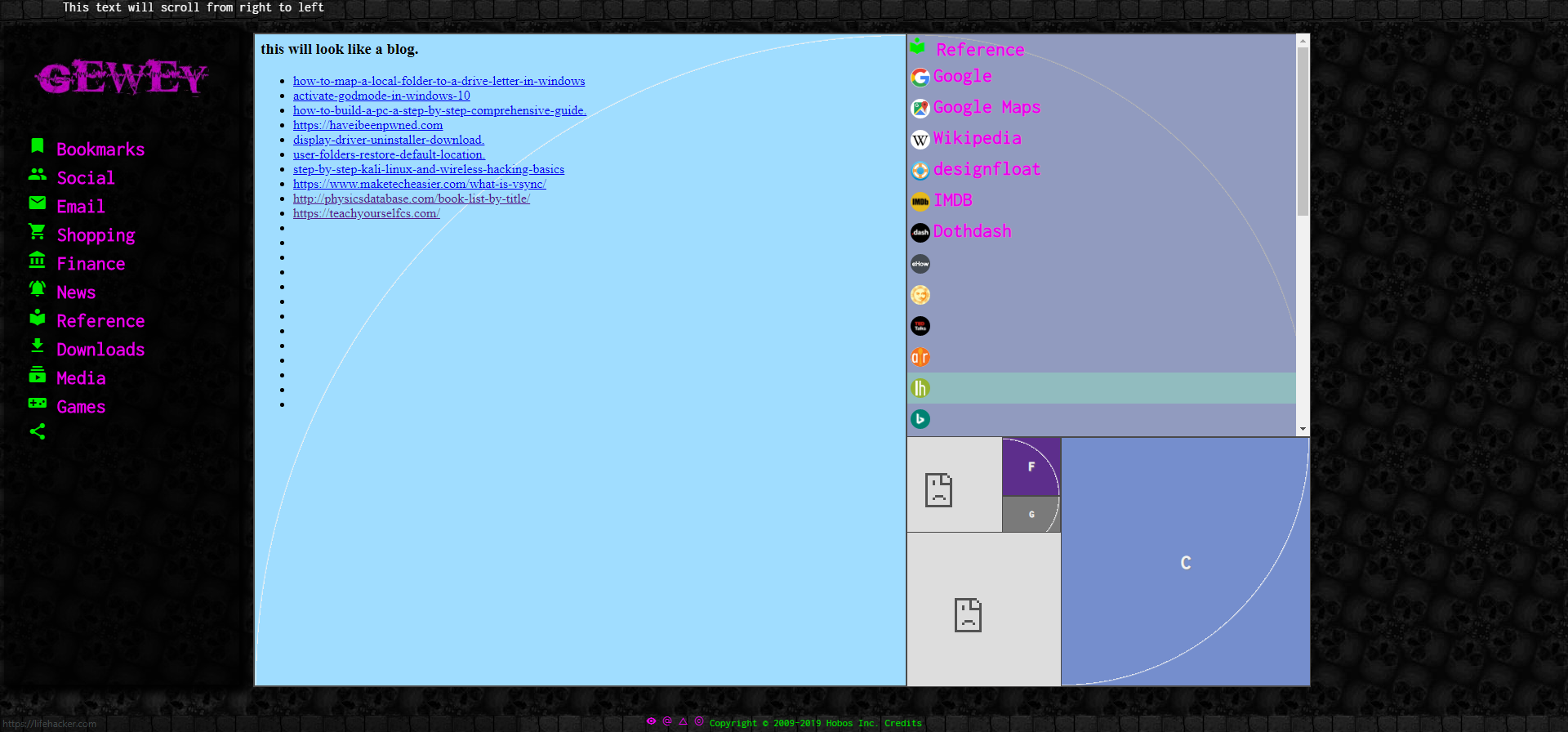 Golden Ratio Layout