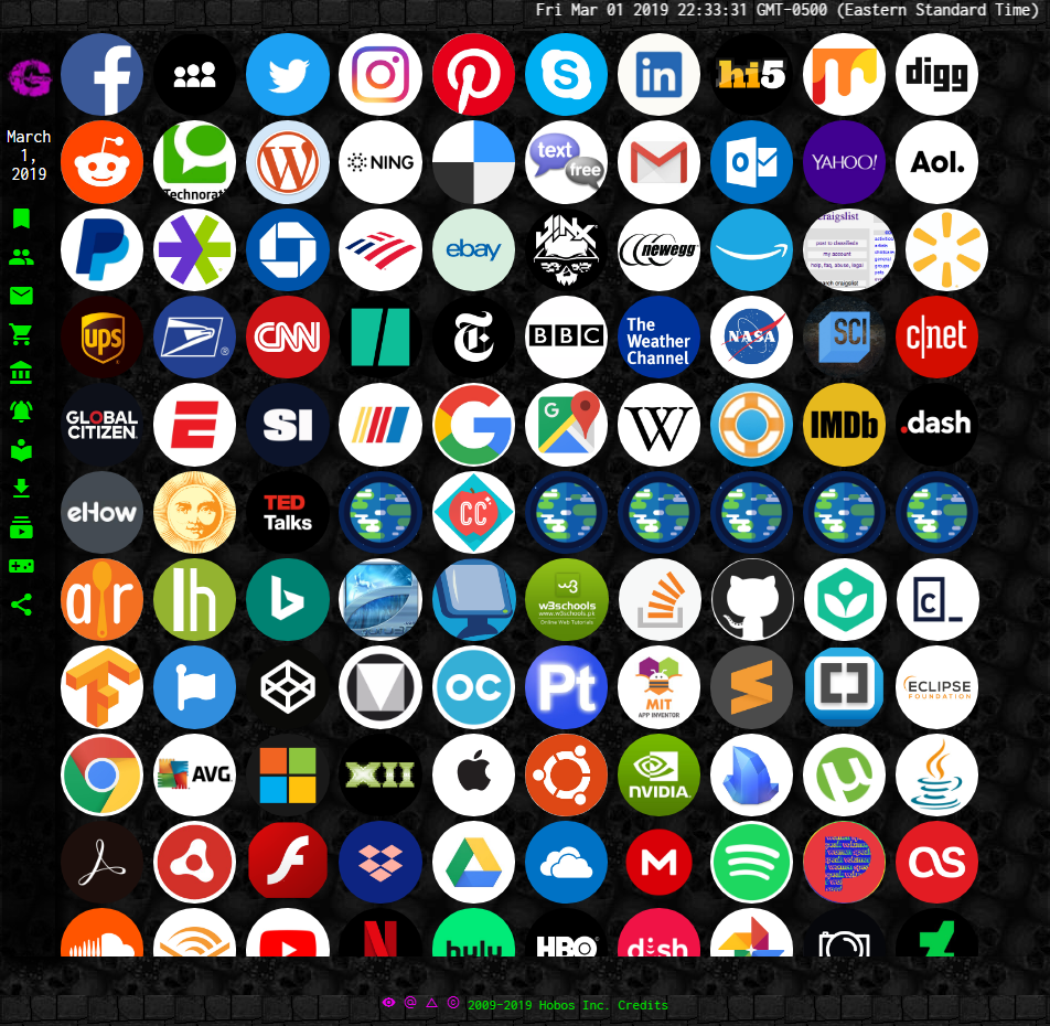 Material Icons Menu